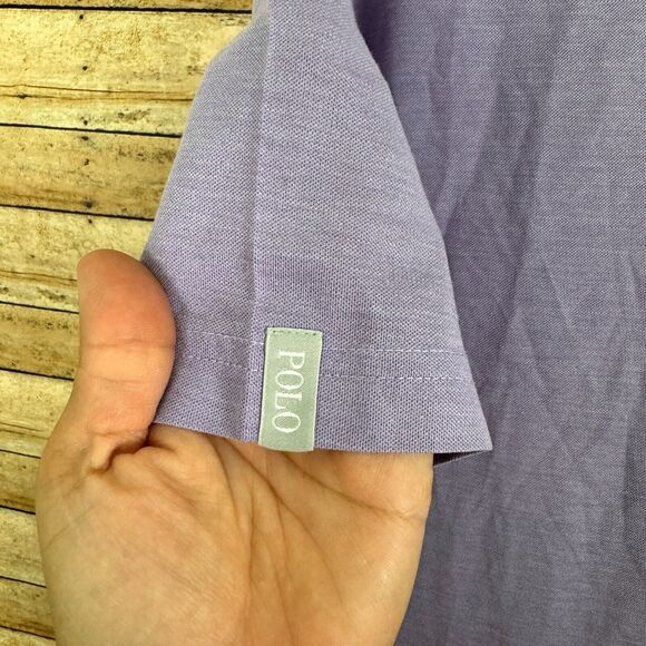 Polo Ralph Lauren Shirt Mens XXL Purple Short Sleeve Golf Pony Pro Fit - Picture 3 of 6